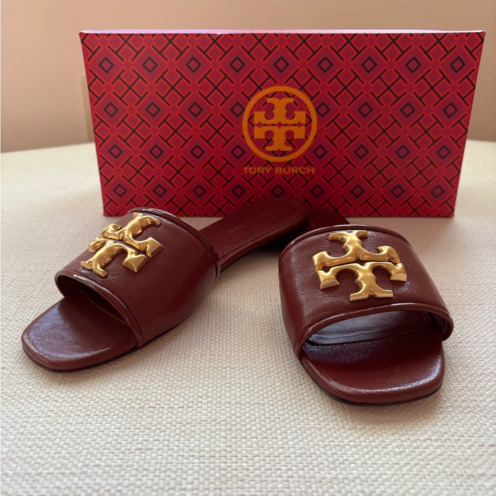 Tory Burch Eleanor Leather Slides
